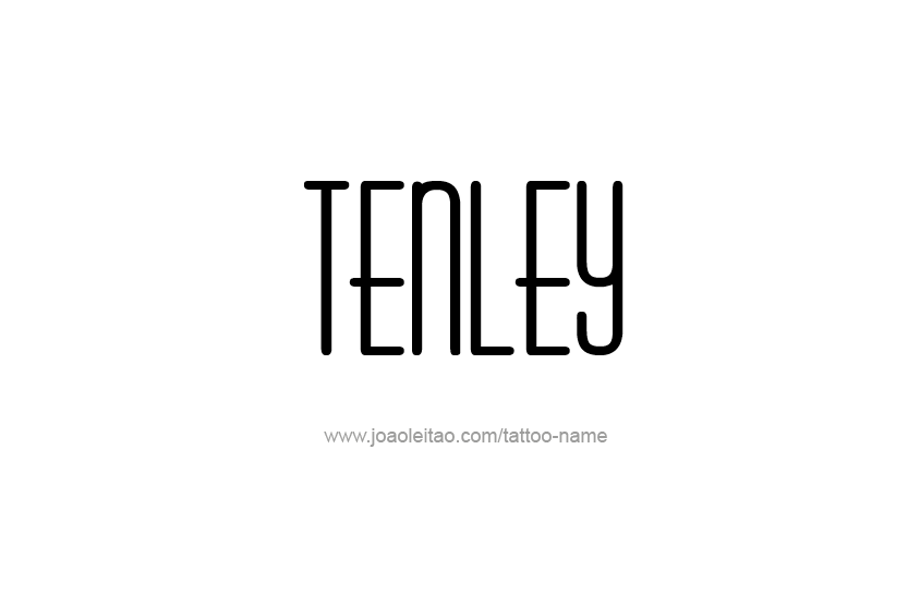 Tattoo Design Name Tenley   