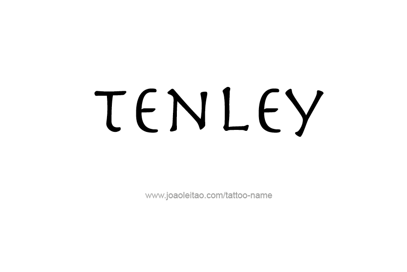 Tattoo Design Name Tenley   