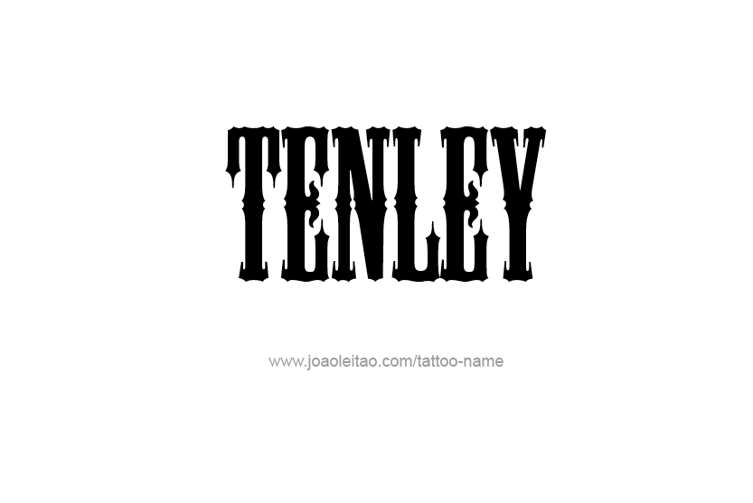 Tattoo Design Name Tenley   