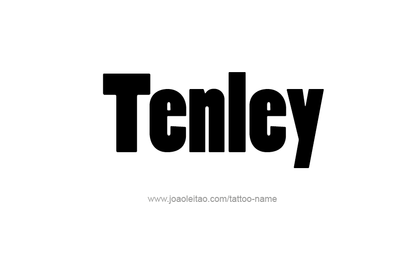 Tattoo Design Name Tenley   