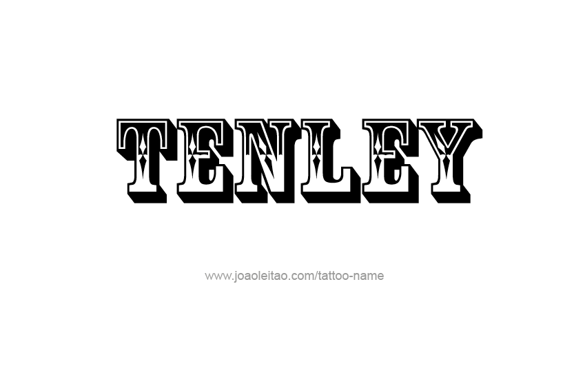 Tattoo Design Name Tenley   