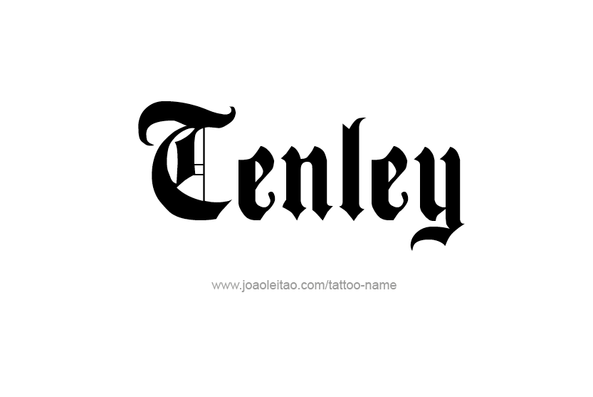 Tattoo Design Name Tenley   