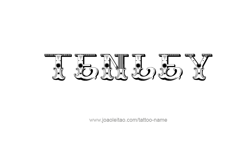 Tattoo Design Name Tenley   