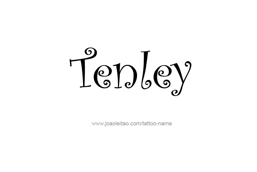 Tattoo Design Name Tenley   