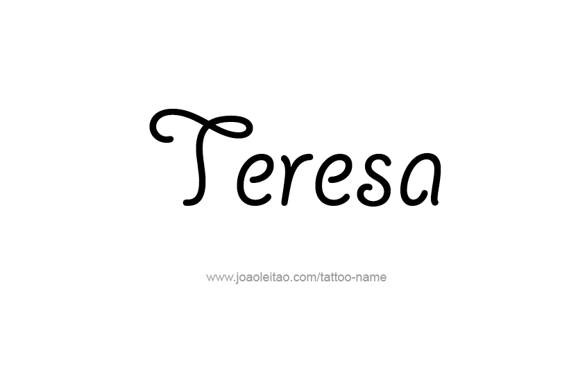 Tattoo Design Name Teresa   