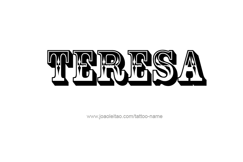 Tattoo Design Name Teresa   