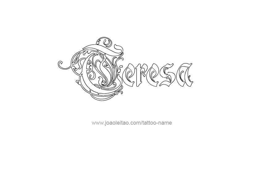 Tattoo Design Name Teresa   