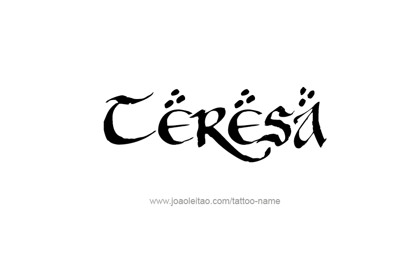 Tattoo Design Name Teresa   