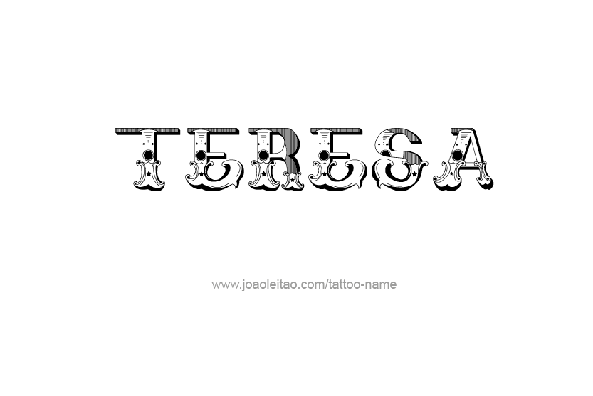 Tattoo Design Name Teresa   