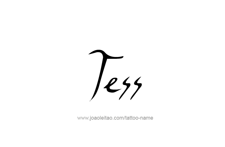 Tattoo Design Name Tess   