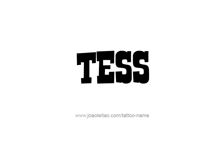 Tattoo Design Name Tess   