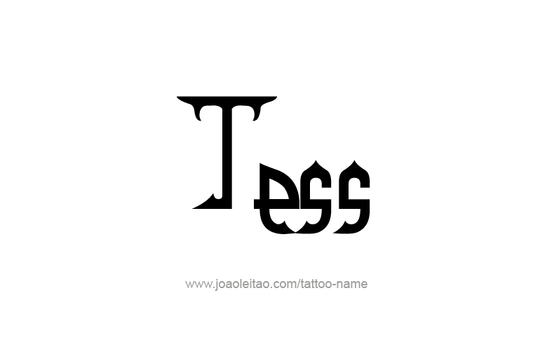 Tattoo Design Name Tess   