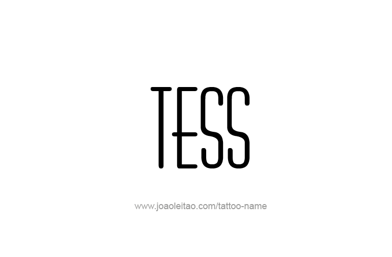 Tattoo Design Name Tess   