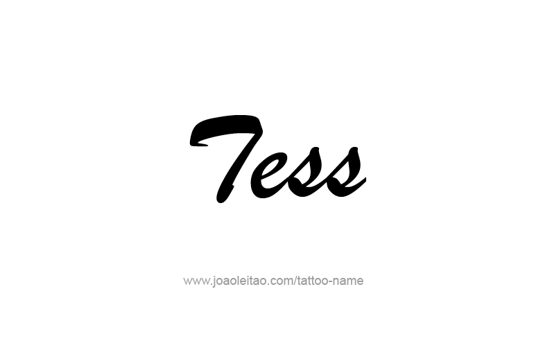 Tattoo Design Name Tess   