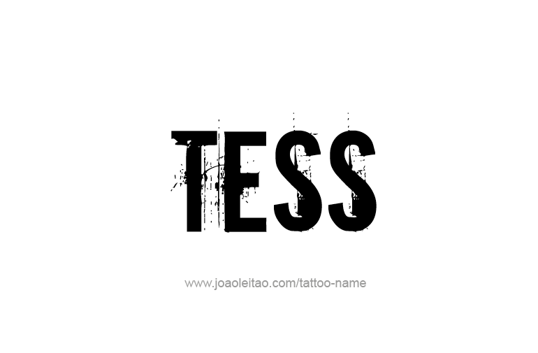 Tattoo Design Name Tess   