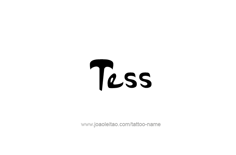 Tattoo Design Name Tess   