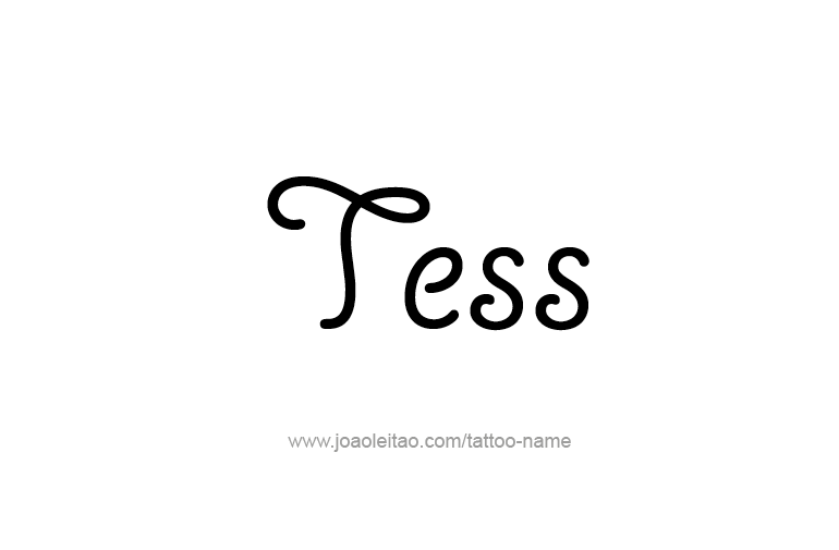 Tattoo Design Name Tess   