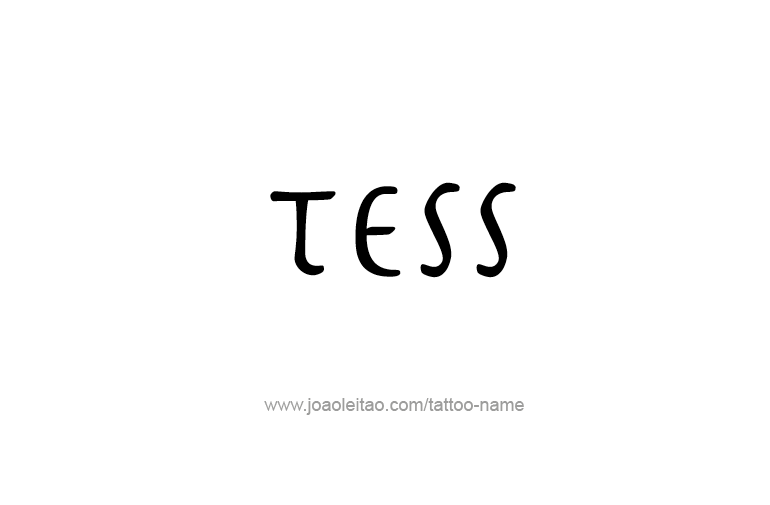 Tattoo Design Name Tess   