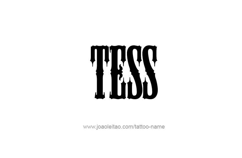 Tattoo Design Name Tess   