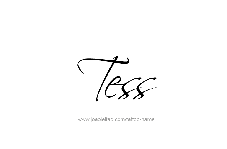 Tattoo Design Name Tess   