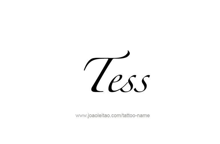 Tattoo Design Name Tess   