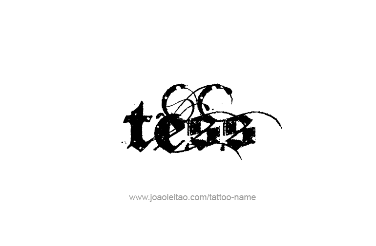 Tattoo Design Name Tess   