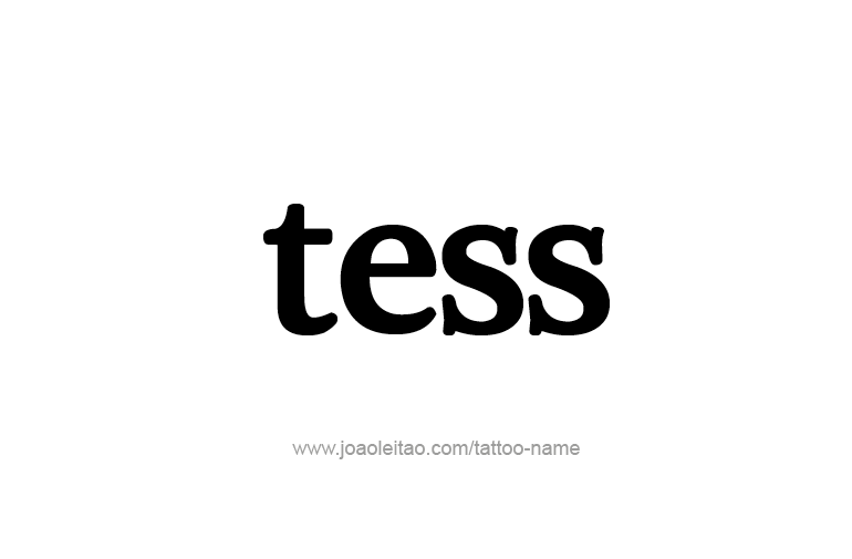 Tattoo Design Name Tess   