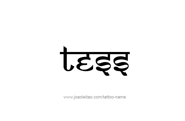 Tattoo Design Name Tess   