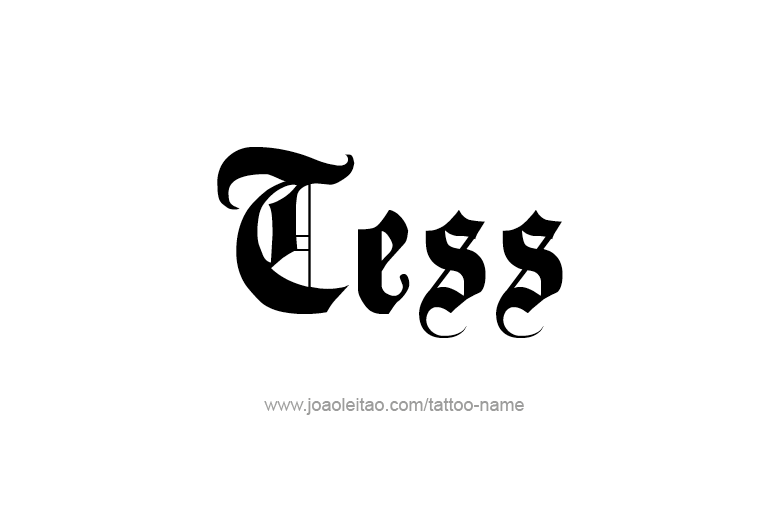 Tattoo Design Name Tess   