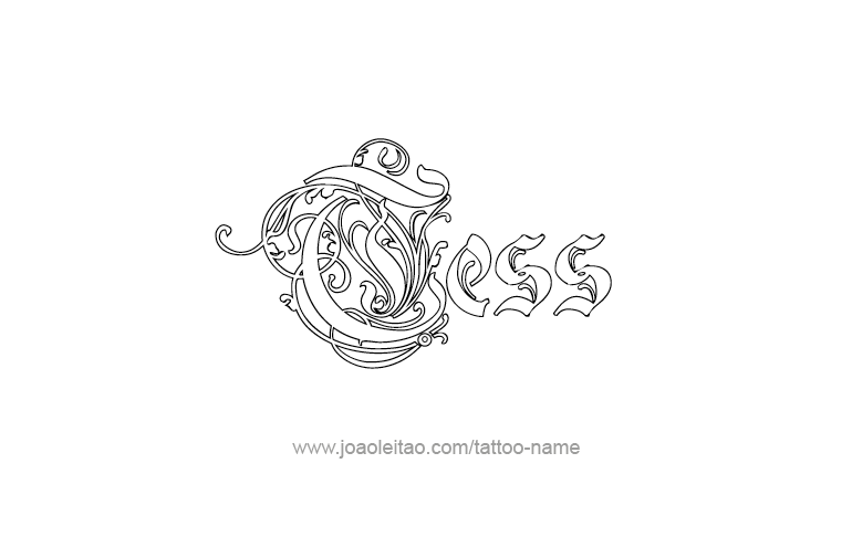 Tattoo Design Name Tess   