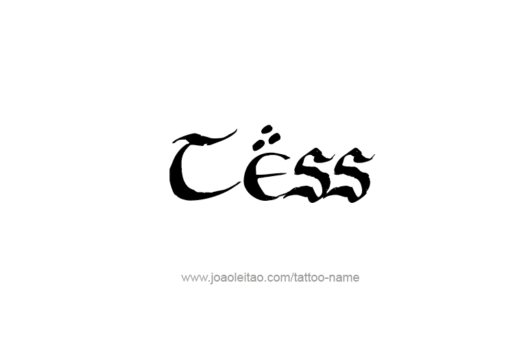 Tattoo Design Name Tess   