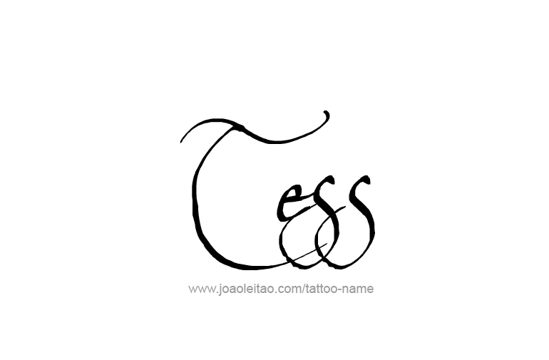 Tattoo Design Name Tess   