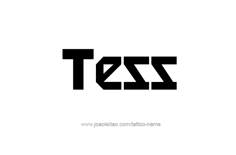 Tattoo Design Name Tess   