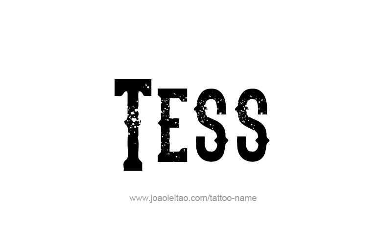 Tattoo Design Name Tess   