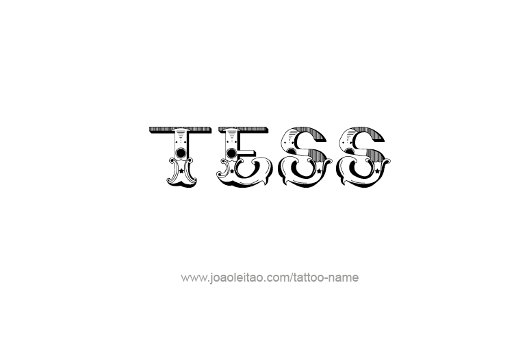 Tattoo Design Name Tess   