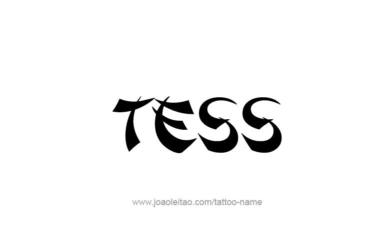 Tattoo Design Name Tess