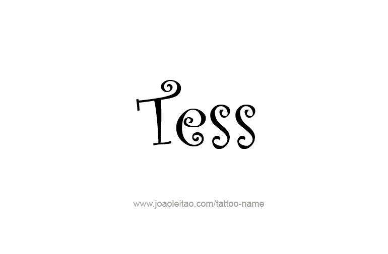 Tattoo Design Name Tess   