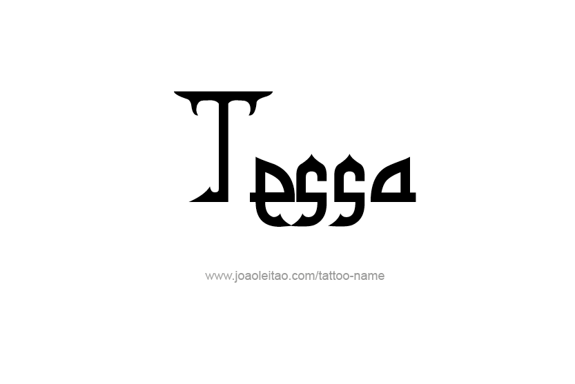 Tattoo Design Name Tessa   