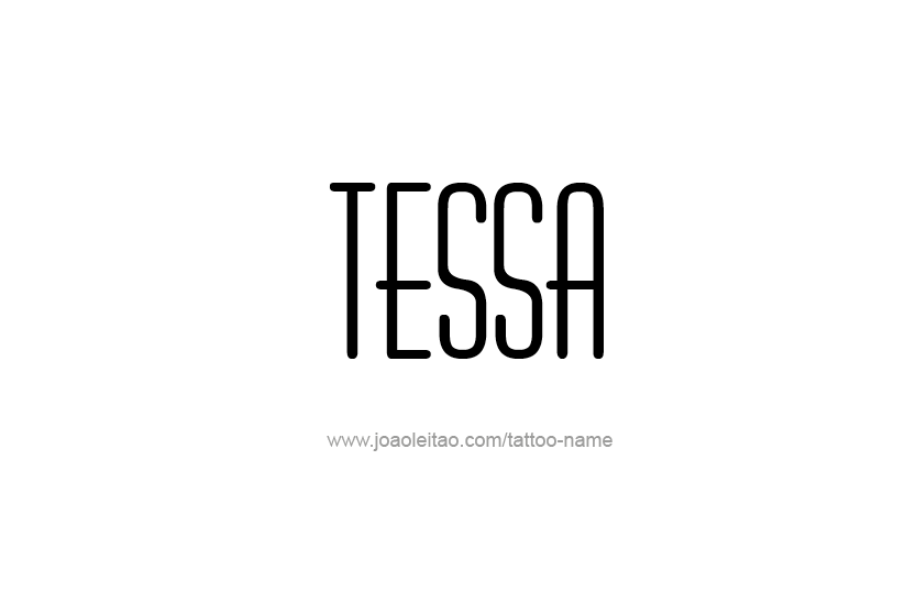 Tattoo Design Name Tessa   