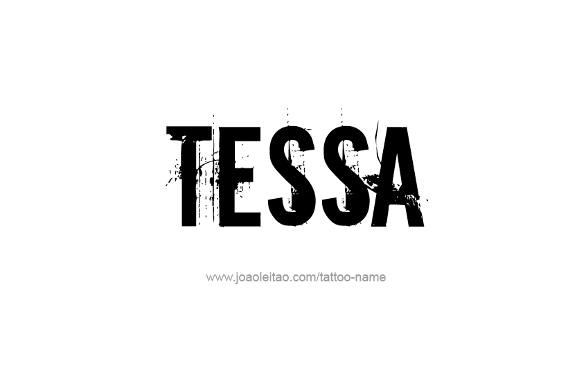 Tattoo Design Name Tessa   