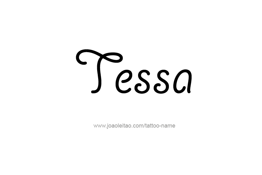 Tattoo Design Name Tessa   