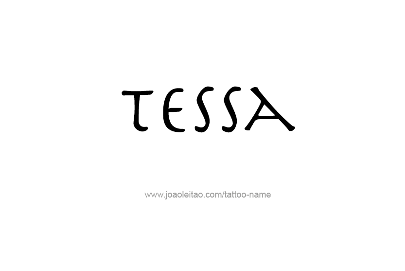 Tattoo Design Name Tessa   