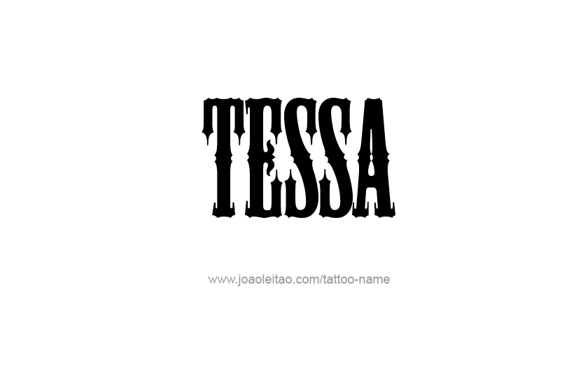 Tattoo Design Name Tessa   