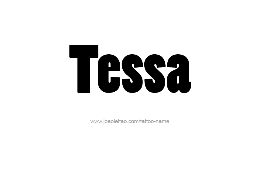 Tattoo Design Name Tessa   