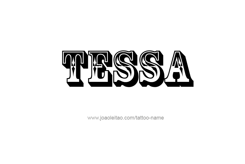 Tattoo Design Name Tessa   