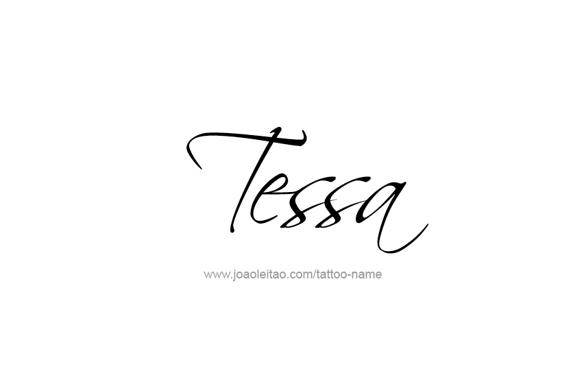 Tattoo Design Name Tessa   