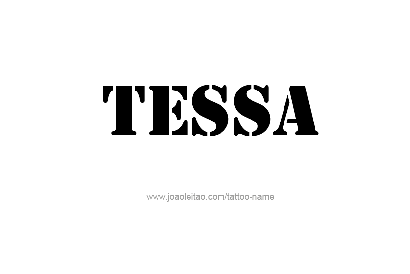 Tattoo Design Name Tessa   