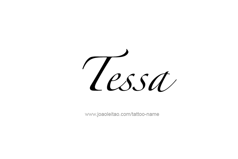 Tattoo Design Name Tessa   