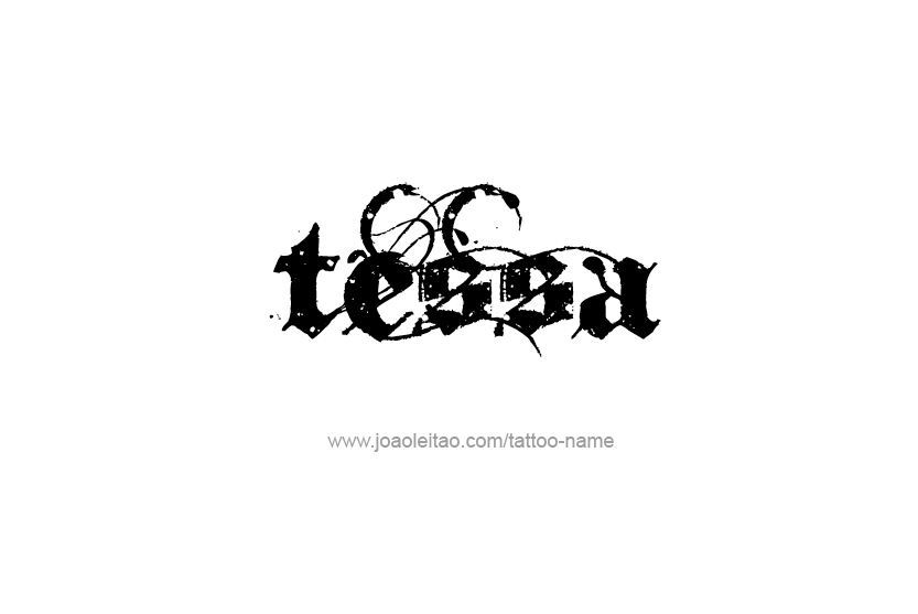 Tattoo Design Name Tessa   