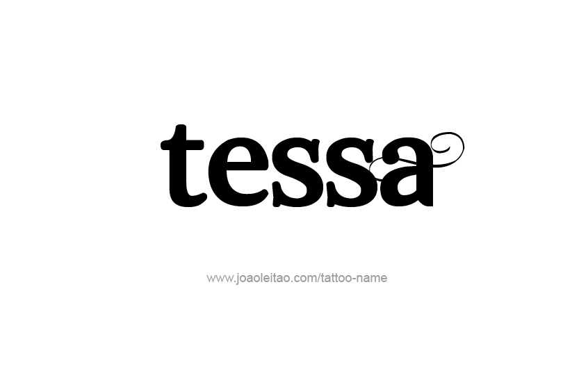 Tattoo Design Name Tessa   